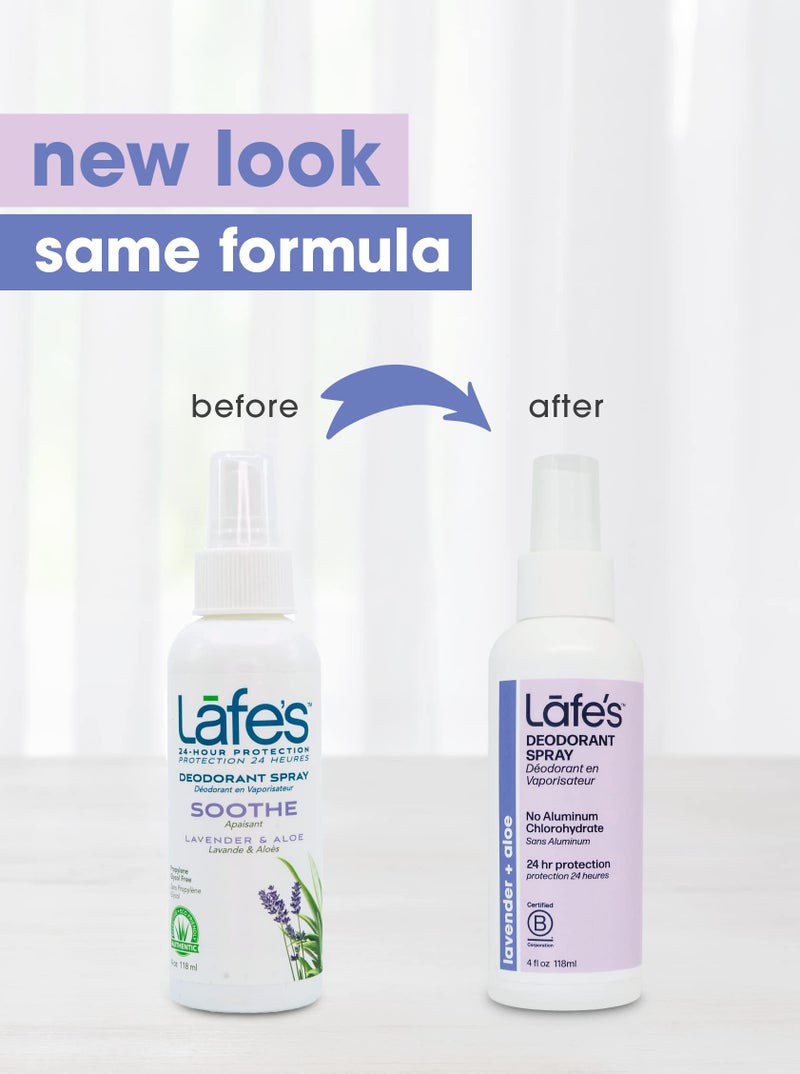 Lafe's Natural Deodorant | 4oz Aluminum Free Natural Deodorant Spray | Lavender & Aloe | 3 Pack - Image 2